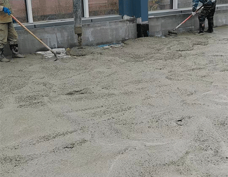 轻骨料混凝土施工现场